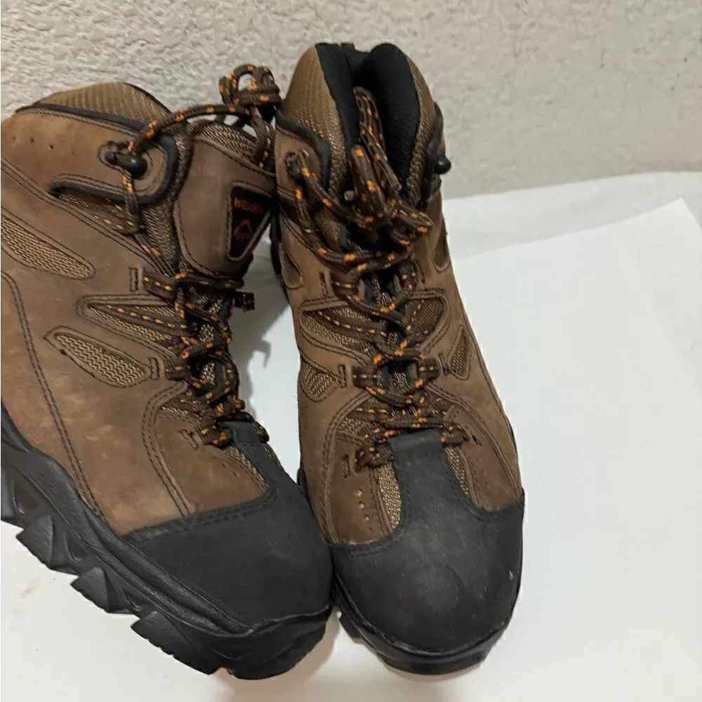 Wolverine Hudson  Steel Toe Work Boots Hiking Brown Mid Cut Size 9.5/42.5